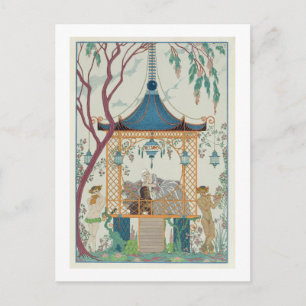 Carte Postale Illustration pour 'Fetes Galantes' de Paul Verlain