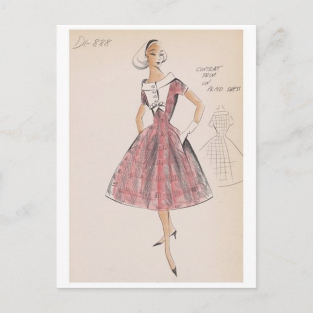 Carte postale Illustration vintage (Devant)