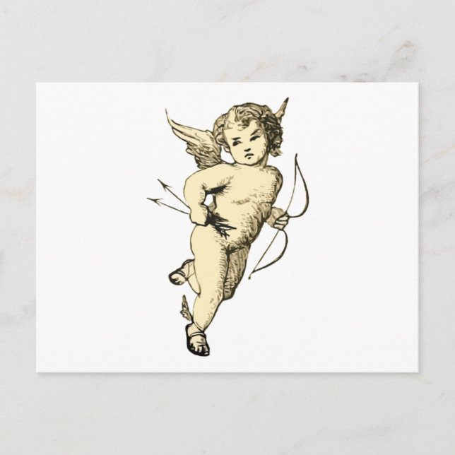 Carte Postale Illustration vintage Cupid (Devant)
