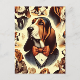 Carte Postale Illustration vintage de la coque