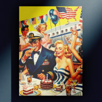 Illustration vintage du Parti des années 1950