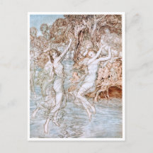 Illustration vintage par Arthur Rackham Water Nymp
