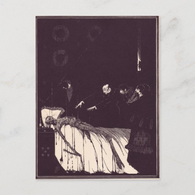 Carte Postale Illustrations d'Edgar Allan Poe de Clarke (Devant)