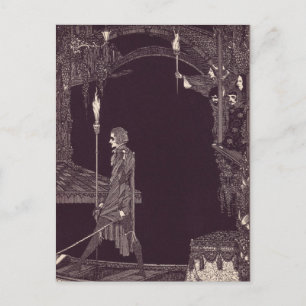 Carte Postale Illustrations d'Edgar Allan Poe de Clarke