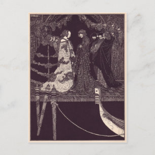 Carte Postale Illustrations d'Edgar Allan Poe de Clarke