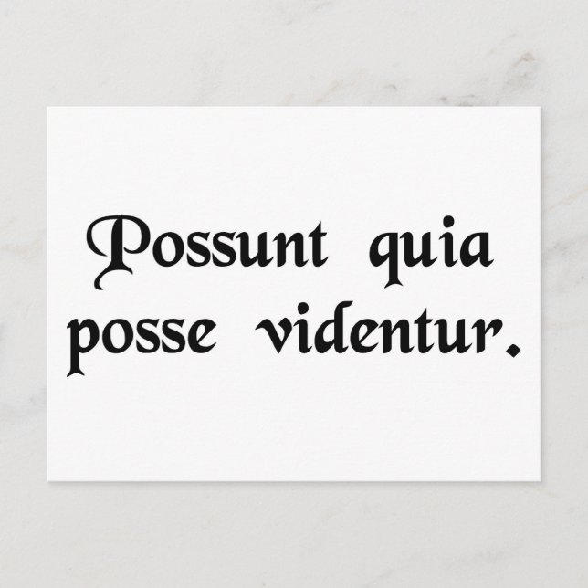 Carte Postale Ils le peuvent parce qu'ils le pensent. (Devant)