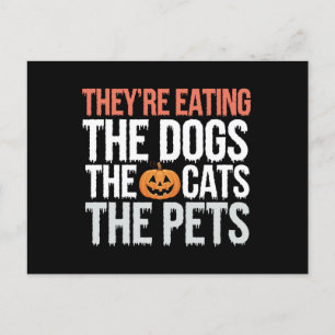 Carte Postale Ils Mangent Les Chiens Les Chats Les Animaux Hallo