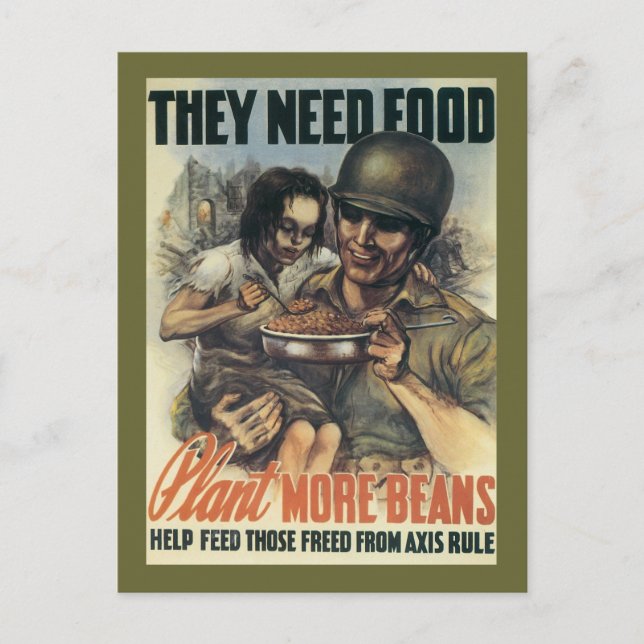 Carte Postale Ils ont besoin de nourriture ~ Plante Plus de hari (Devant)