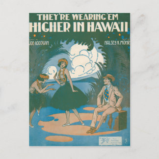 Carte Postale Ils portent "Em Higher" à Hawaii