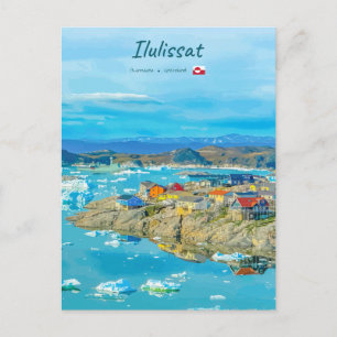 Carte Postale Ilulissat, Groenland - Ville des Icebergs