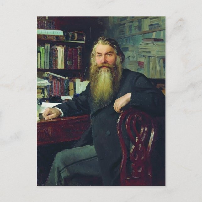 Carte Postale Ilya Repin-Portrait de l'historien et archéologue (Devant)