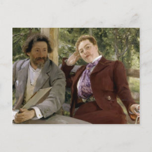 Carte Postale Ilya Repin-Portrait de Natalia Nordmann, Ilya-Repi
