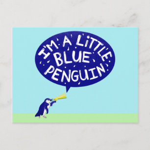 Carte Postale I'm a little blue penguin