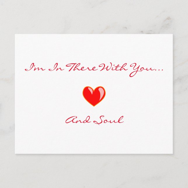 Carte postale "I'm In There With You" (Devant)