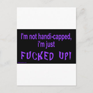 Carte Postale im_not_handicap_im_juste