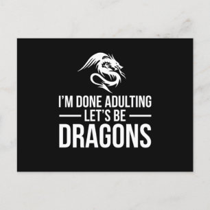 Carte Postale IM Terminé Adulte Soyons Dragons