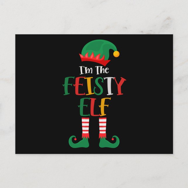 Carte Postale Im The Feisty Elf Correspondance Noël (Devant)