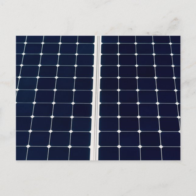 Carte Postale Image amusante d'un panneau solaire (Devant)
