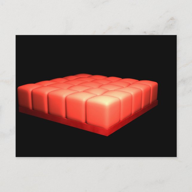 Carte Postale Image Conceptuelle De L'Épithélie Cuboïde Simple (Devant)