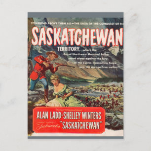 Carte Postale Image de l'affiche du film Saskatchewan