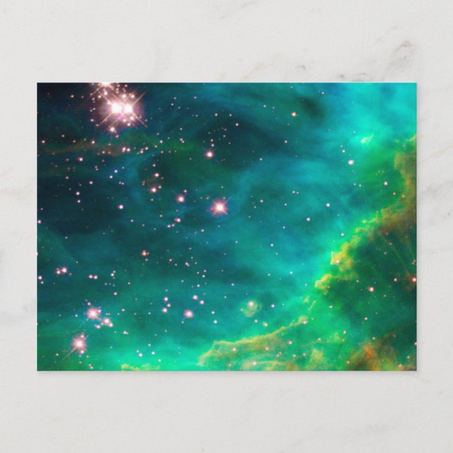Carte Postale Image de l'amas d'étoiles de la nébuleuse de la Ta (Devant)