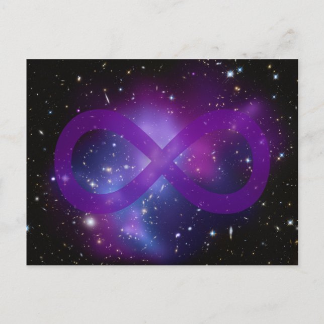 Carte Postale Image d'espace violet (Devant)