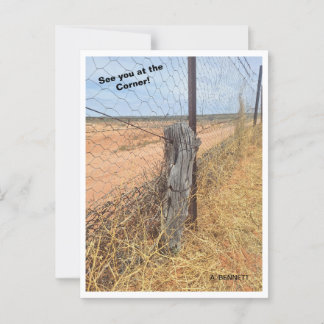 Carte Postale Image du coin ; où se rencontrent 3 états.