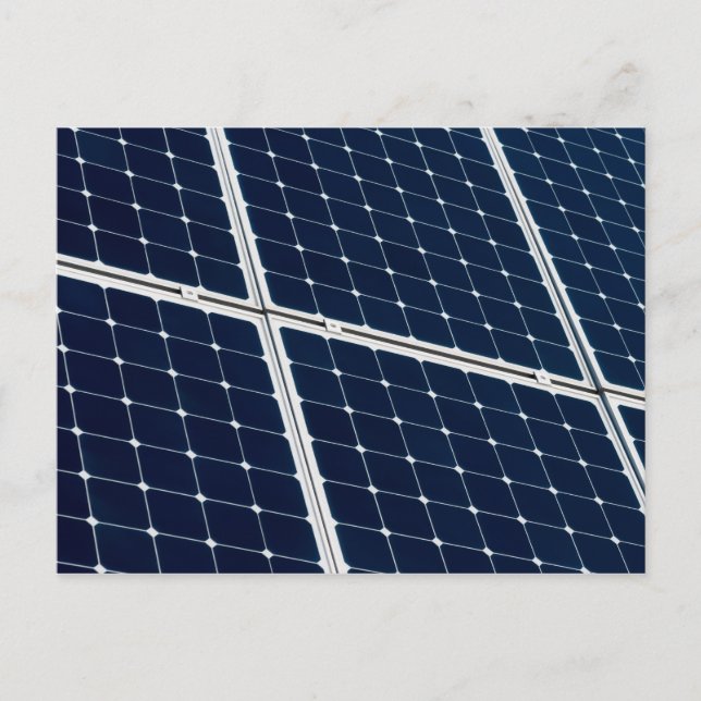 Carte Postale Image d'un panneau solaire drôle (Devant)