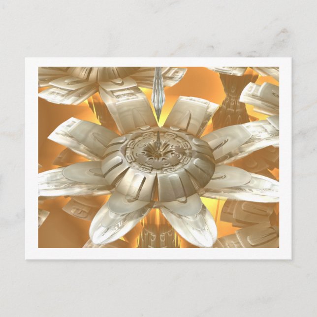 Carte postale image fractale 3D (Devant)