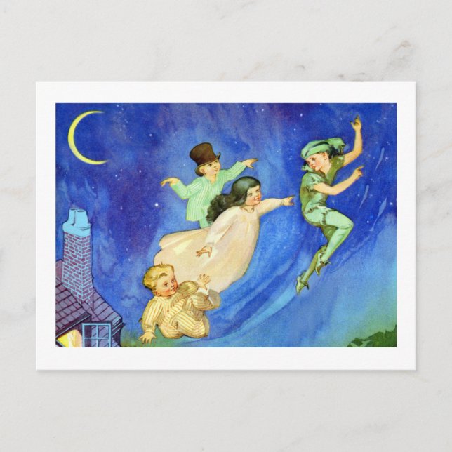 CARTE POSTALE IMAGE ICONIQUE DE PETER PAN (Devant)