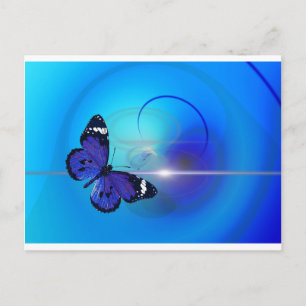 Carte Postale Image Papillon bleu
