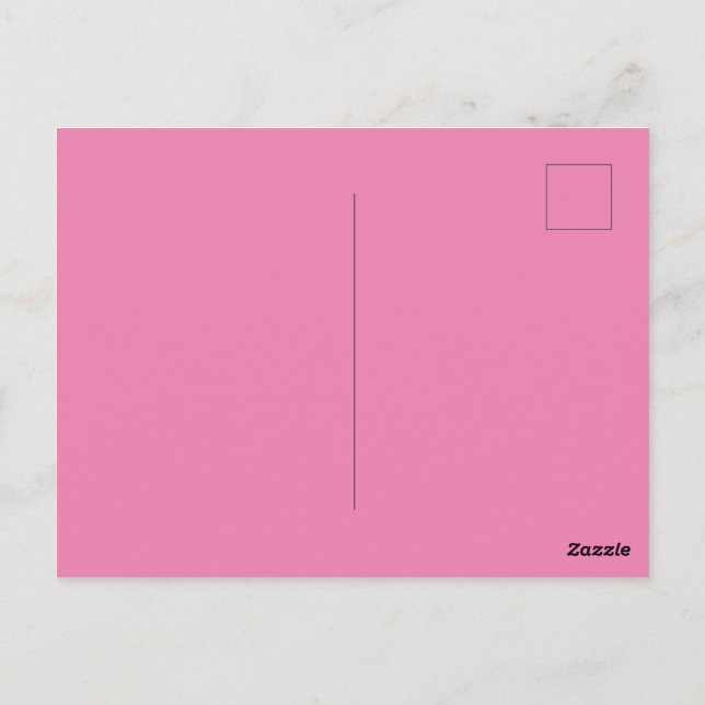 Carte Postale Image rose personnalisée - Parfait Standard (Dos)