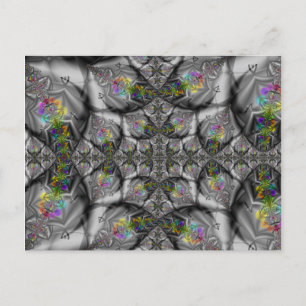 Carte Postale Imaginaire Arc-en-ciel Fractal Art