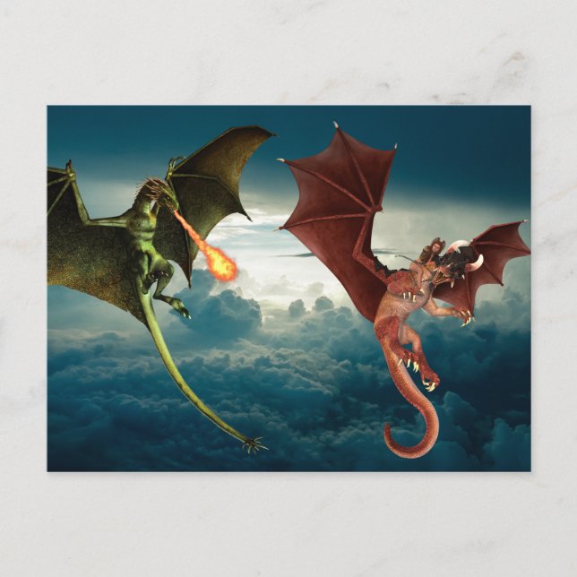 Carte Postale Imaginaire de bataille de Dragon Fire (Devant)