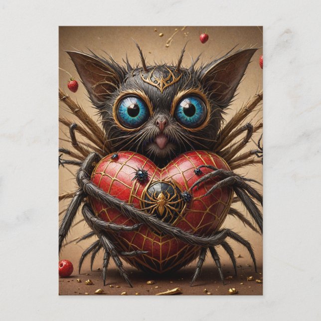 Carte Postale Imaginaire de chat Spider (Devant)