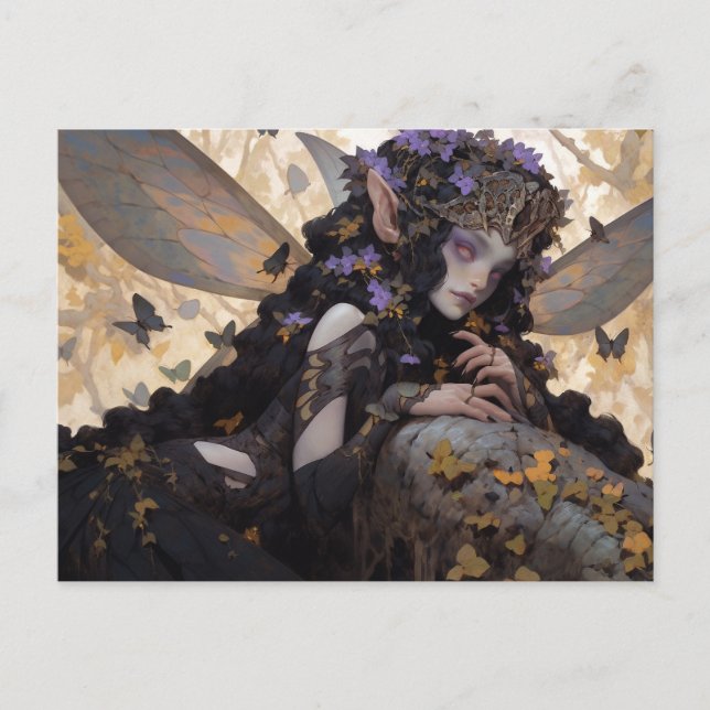 Carte Postale Imaginaire Fairy foncé (Devant)