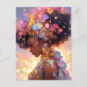 Carte Postale Imaginaire femme Art Africain Américain