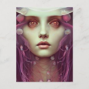 Carte Postale Imaginaire femme méduse