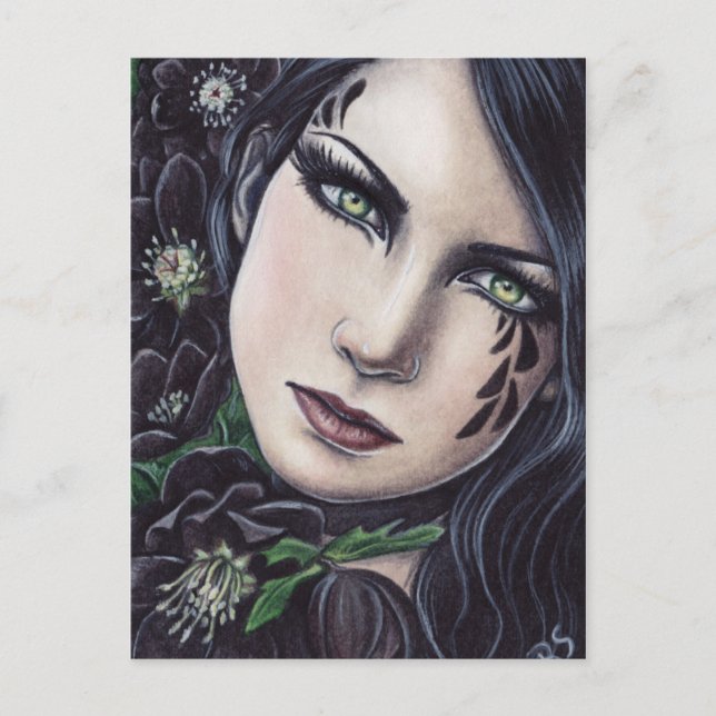 Carte postale Imaginaire Hellebore noir (Devant)