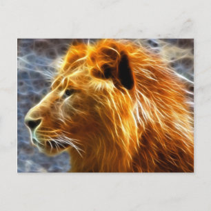 Carte postale imaginaire Lion