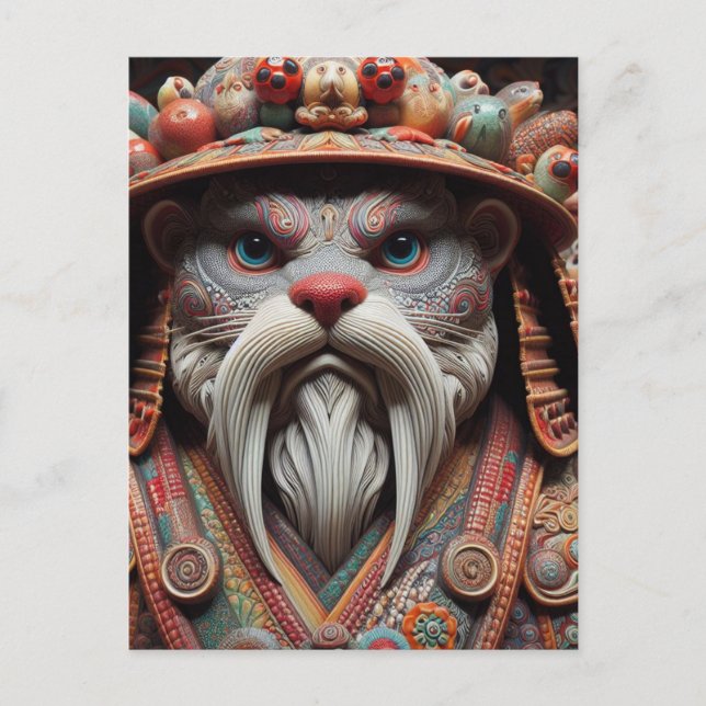 Carte Postale Imaginaire Otter Warrior (Devant)