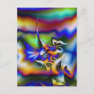 Carte Postale Imaginaire papillon fractal