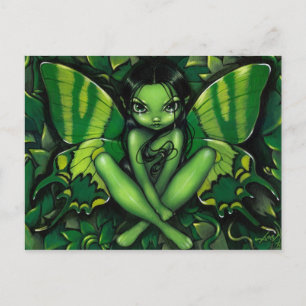Carte postale "Imaginaire papillon vert"