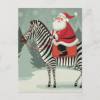 Imaginaire Père Noël et Zebra Storybook Style