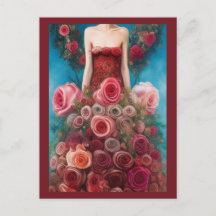 Imaginaire Roses rouges Mariage robe Goth Mariée P
