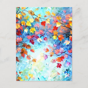 Carte Postale Imaginaire Whimsical Brushstrokies sur tout Feuill