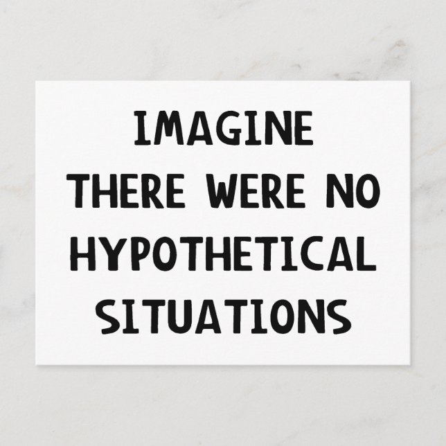 Carte Postale Imaginez Hypothétique (Devant)