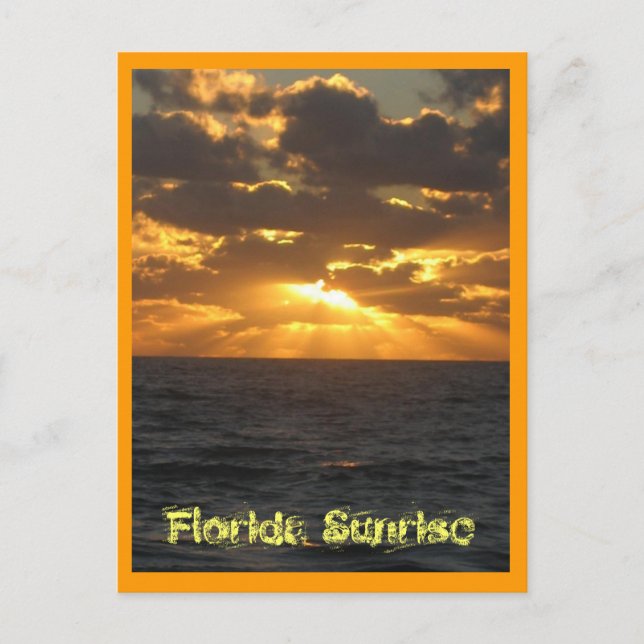Carte Postale IMG_2860, Lever de soleil de Floride (Devant)