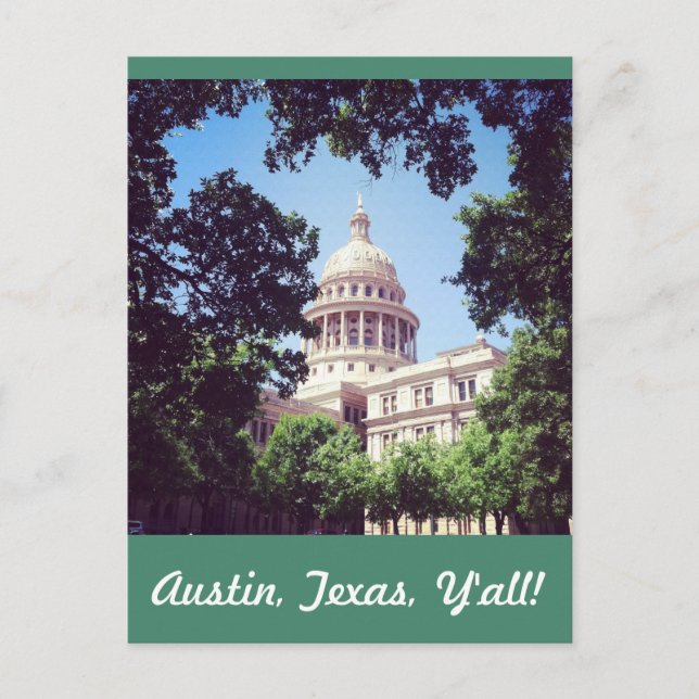 Carte Postale Immeuble Capitol Austin Texas (Devant)