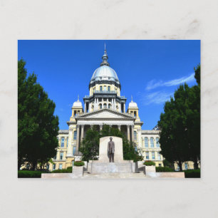 Carte Postale Immeuble du Capitole de l'État de l'Illinois, Spri